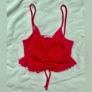 BetterBe Women’s Cropped Red sweetheart Tank Top